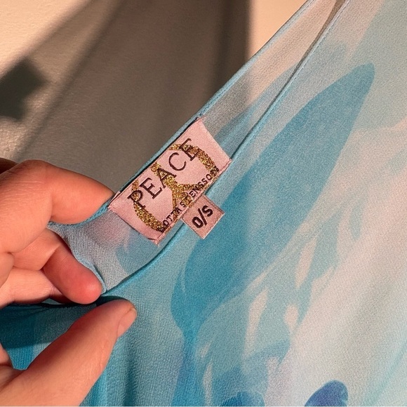 Peace By Lotta Stensson Feather Print Caftan - Picture 4 of 4